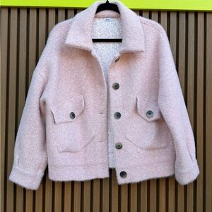 Women's Pink Teddy Jacket